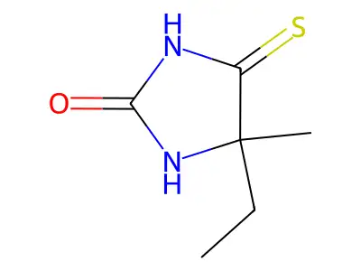 2-Imidazolidinone, 4-ethyl-4-methyl-5-thioxo- structure
