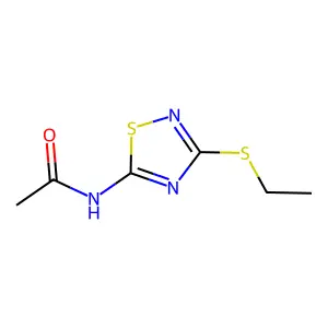 N-[3-(乙硫基)-1,2,4-噻二唑-5-基]乙酰胺 structure