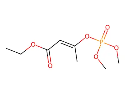 3-(二甲氧基磷酰氧基)丁-2-烯酸乙酯 structure