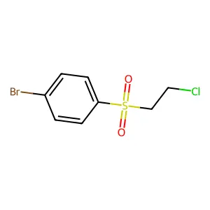 Sulfone, p-bromophenyl 2-chloroethyl structure