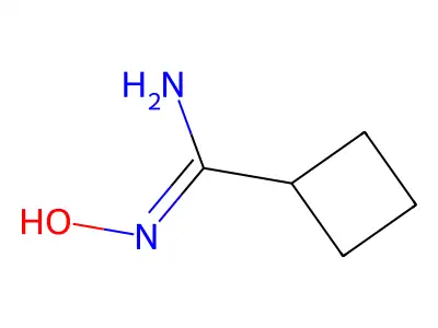 N'-hydroxycyclobutanecarboximidamide structure