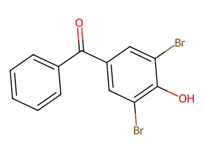 4-Benzoyl-2,6-dibromophenol structure