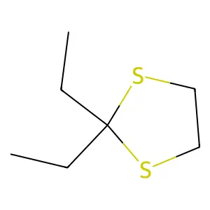 2,2-二乙基-1,3-二硫杂环戊烷 structure