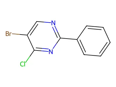 5-Bromo-4-chloro-2-phenylpyrimidine structure