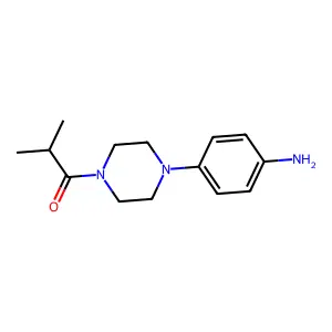 [4-(4-Isobutyrylpiperazin-1-yl)phenyl]amine structure