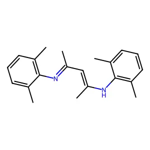 2,4-Bis(2,6-dimethylphenylimino)pentane structure