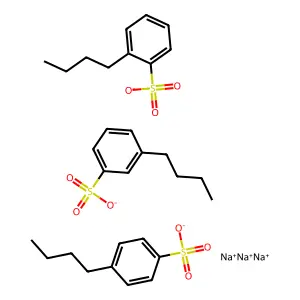 BUTYLBENZENESULFONIC ACID, SODIUM SALT structure