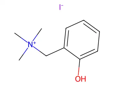 (o-Hydroxybenzyl)trimethylammonium iodide structure