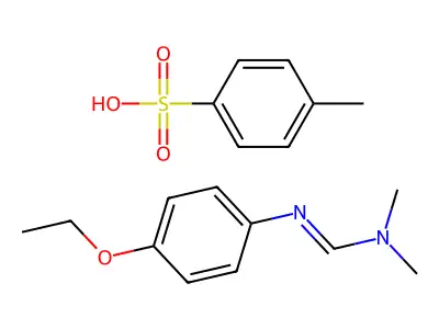 n'-(4-Ethoxyphenyl)-n,n-dimethylimidoformamide 4-methylbenzenesulfonate(1:1) structure