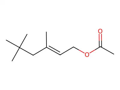 3,5,5-Trimethylhex-2-EN-1-YL acetate structure