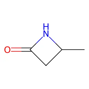 (4R)-4-methylazetidin-2-one structure
