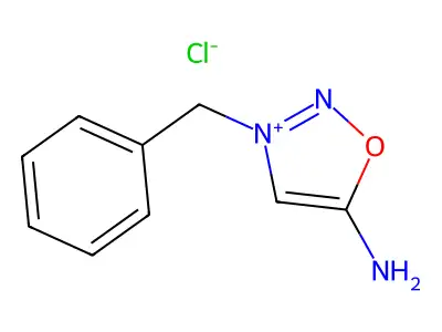 5-氨基-3-苄基-3H-1,2,3-噁二唑-1-鎓氯化物 structure