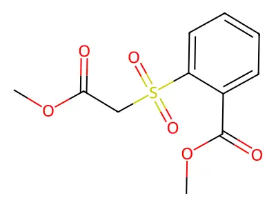 Methyl 2-[(2-methoxy-2-oxoethyl)sulphonyl]benzoate structure