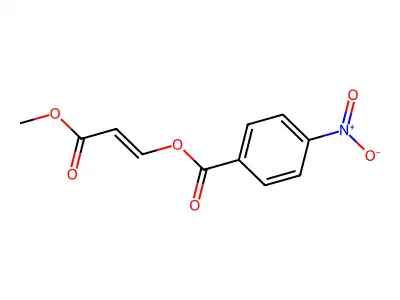 Methyl 3-(4-nitrobenzoyloxy)prop-2-enoate structure
