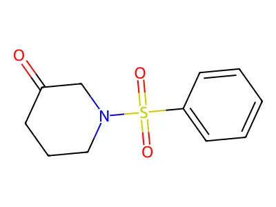 1-(Benzenesulfonyl)piperidin-3-one structure