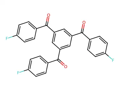 [3,5-Bis(4-fluorobenzoyl)phenyl](4-fluorophenyl)methanone structure