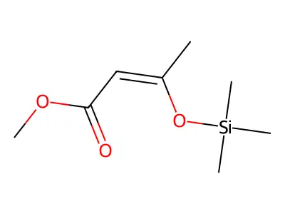 Methyl 3-((trimethylsilyl)oxy)-2-butenoate structure