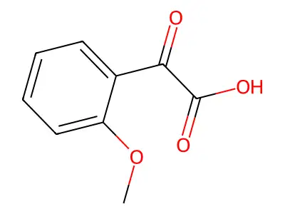 2-Methoxy-alpha-oxobenzeneacetic acid structure