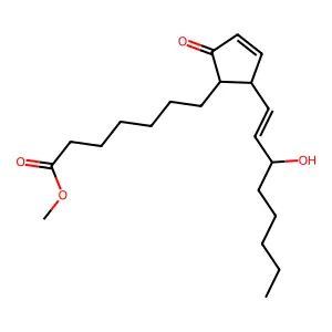 Methyl 7-[2-(3-hydroxyoct-1-enyl)-5-oxocyclopent-3-en-1-yl]heptanoate structure