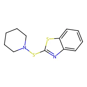2-(Piperidinothio)benzothiazole structure