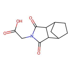 (1,3-dioxooctahydro-2H-4,7-methanoisoindol-2-yl)acetic acid structure
