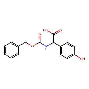 (alphaS)-4-Hydroxy-alpha-[[(phenylmethoxy)carbonyl]amino]benzeneacetic acid structure