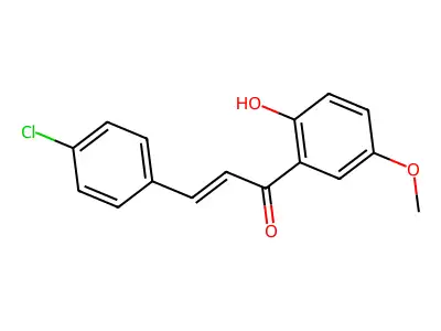 2-Propen-1-one, 3-(4-chlorophenyl)-1-(2-hydroxy-5-methoxyphenyl)- structure
