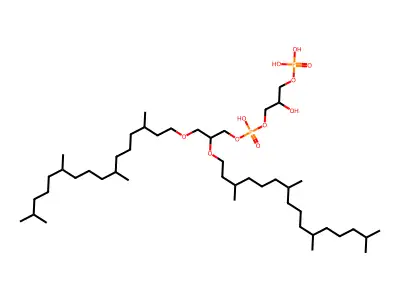 2,3-Diphytanyl-sn-glycerol-1-phospho-3'-sn-glycerol 1'-phosphate structure