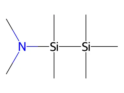 N,N-Dimethylaminopentamethyldisilane structure