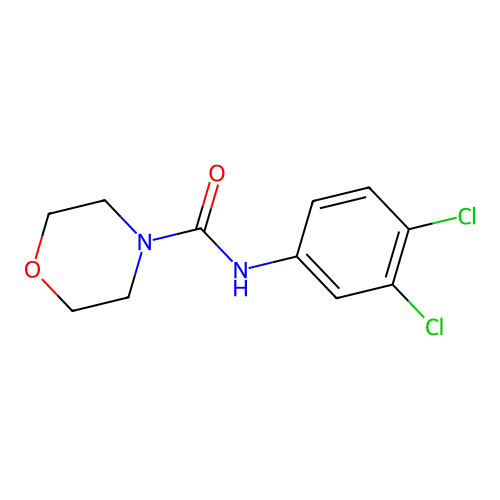 N-(3,4-dichlorophenyl)morpholine-4-carboxamide structure