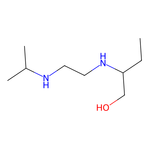 1-Butanol, 2-[[2-[(1-methylethyl)amino]ethyl]amino]- structure