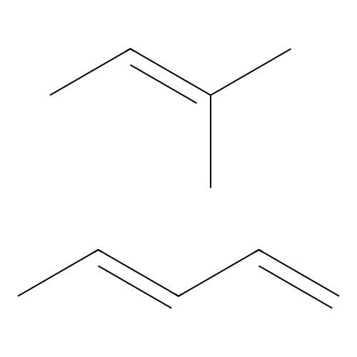 2-methylbut-2-ene;(3E)-penta-1,3-diene structure