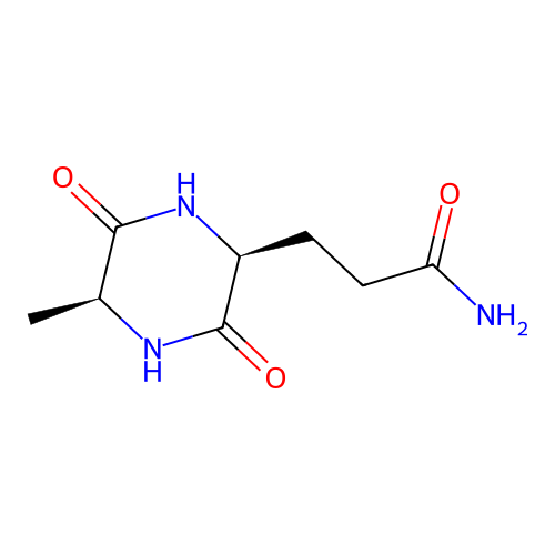 Cyclo(-ala-gln) structure