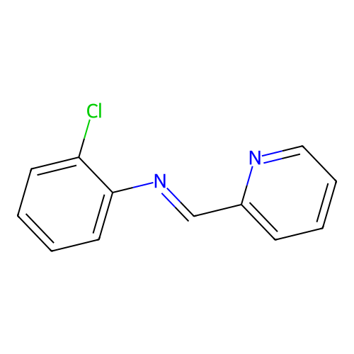 Pyridine, 2-[N-(o-chlorophenyl)formimidoyl]- structure