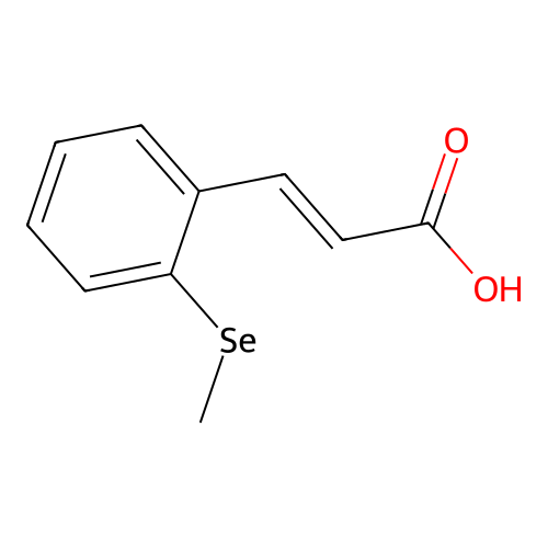 3-(2-Methylselanylphenyl)prop-2-enoic acid structure