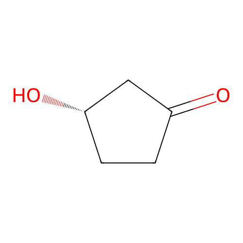 (3S)-3-hydroxycyclopentan-1-one structure