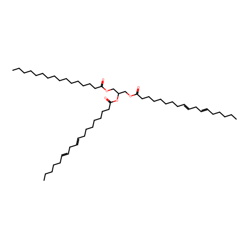 1,2-Dilinoleoyl-3-palmitoyl-rac-glycerol structure