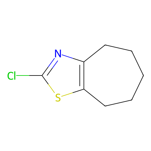 2-chloro-4H,5H,6H,7H,8H-cyclohepta(d)(1,3)thiazole structure