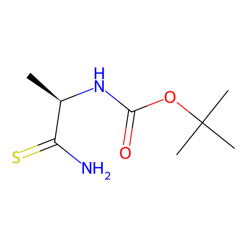 tert-butyl [(1R)-2-amino-1-methyl-2-thioxoethyl]carbamate structure