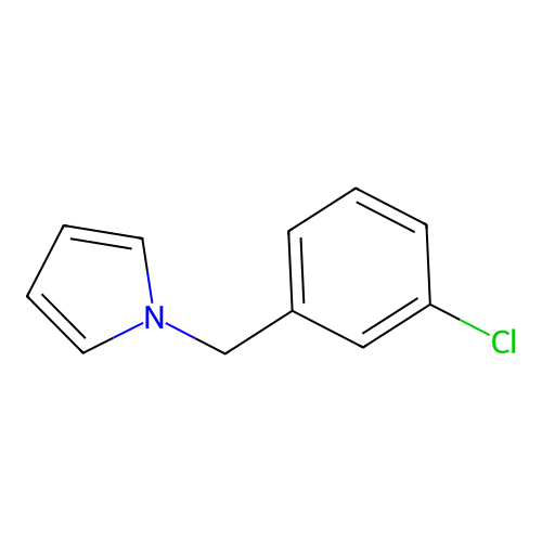 1-[(3-Chlorophenyl)methyl]pyrrole structure