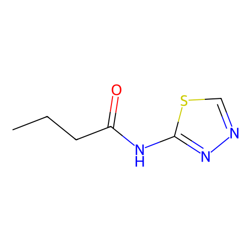 N-(1,3,4-thiadiazol-2-yl)butanamide structure
