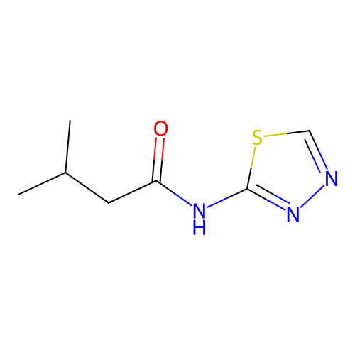 3-methyl-N-(1,3,4-thiadiazol-2-yl)butanamide structure