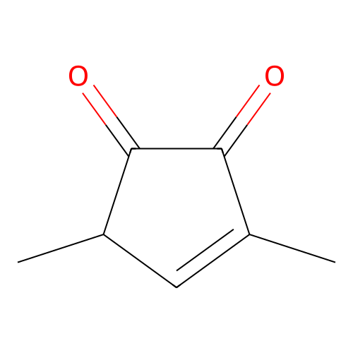 1-Cyclopentene-3,4-dione, 2,5-dimethyl structure