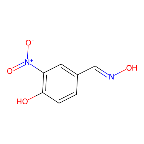 3-Nitro-4-hydroxy benzaldoxime structure