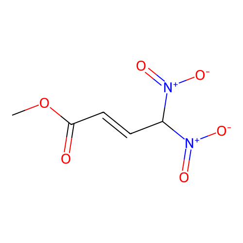 Methyl 4,4-dinitrobut-2-enoate structure