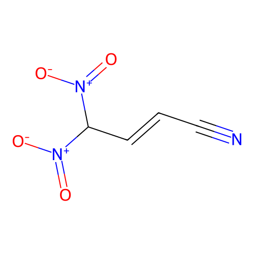 4,4-二硝基丁-2-烯腈 structure