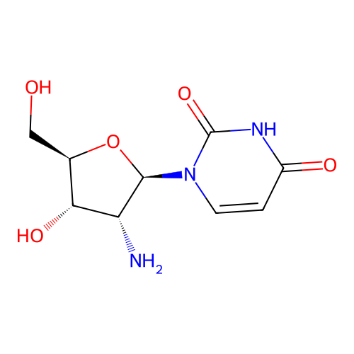2'-Amino-2'-deoxyuridine structure