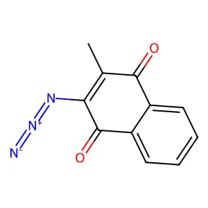 2-Azido-3-methyl-1,4-naphthoquinone structure