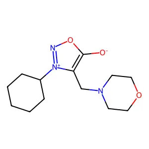2H-1,3,5-Thiadiazine-2-thione, tetrahydro-5-cyclohexyl-3-(phenylmethyl)- structure