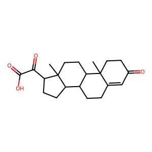 4-孕烯-3,20-二酮-21-酸 structure